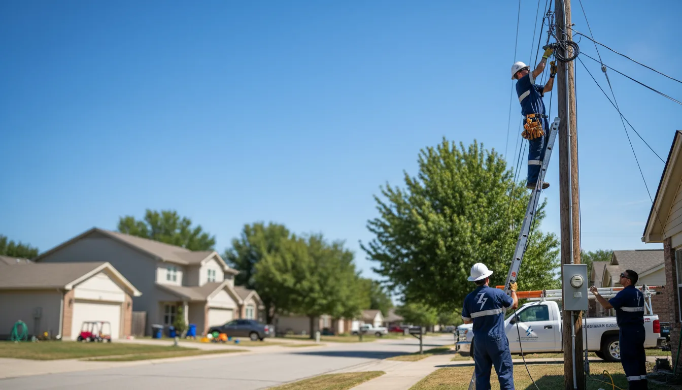 Residential electrician providing installation services in Brooker, FL